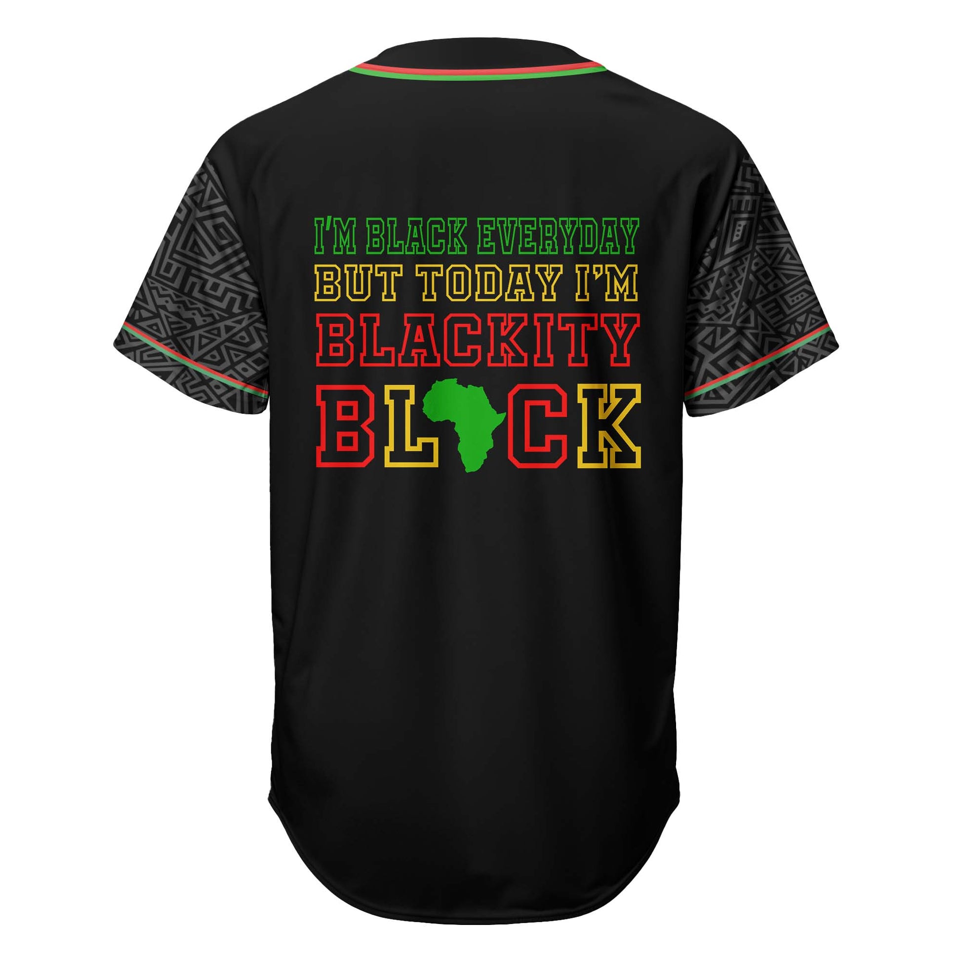 Black Excellence Today “Blackity Black” - African American Baseball Jersey - Gift for Black Dad, Grandpa, Husband