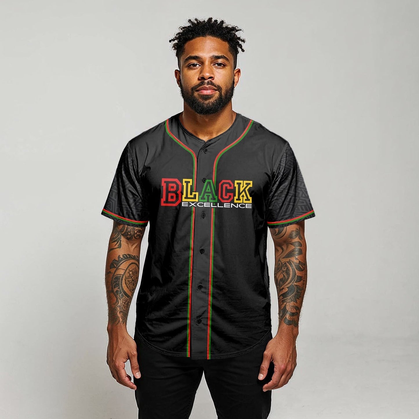 Black Excellence Today “Blackity Black” - African American Baseball Jersey - Gift for Black Dad, Grandpa, Husband