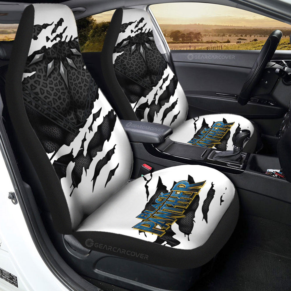 Black Panther Car Seat Covers Black Panther Skin Suit Inside The Layer Seat Covers Black White