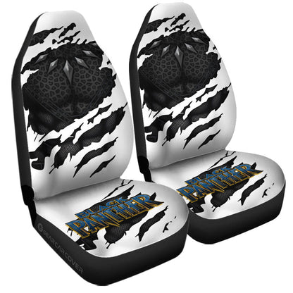 Black Panther Car Seat Covers Black Panther Skin Suit Inside The Layer Seat Covers Black White