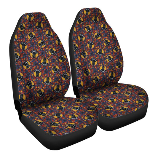 Black Panther Car Seat Covers Black Panther Graphic Pattern Seat Covers Black Red