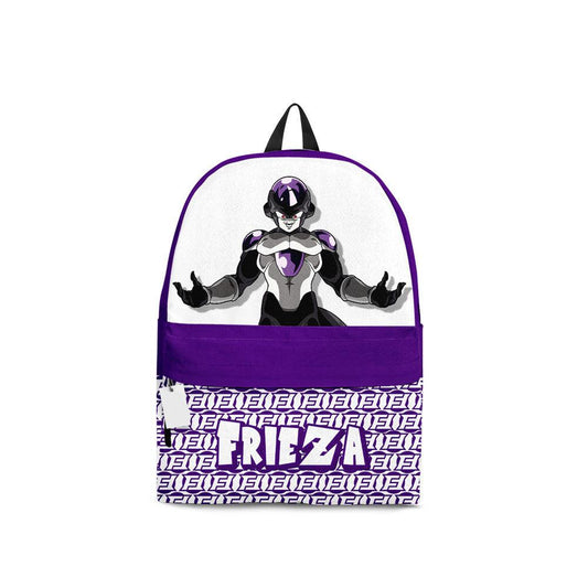 Dragon Ball Backpack Black Frieza Graphic Symbol Pattern Backpacks Purple