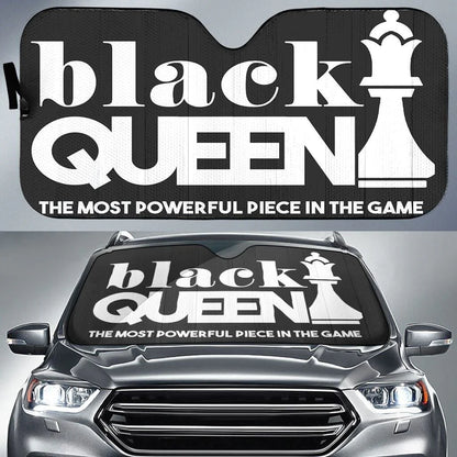 Africa American Car Sun Shade The Most Powerful Piece In The Game Winshield Sun Shade Black White