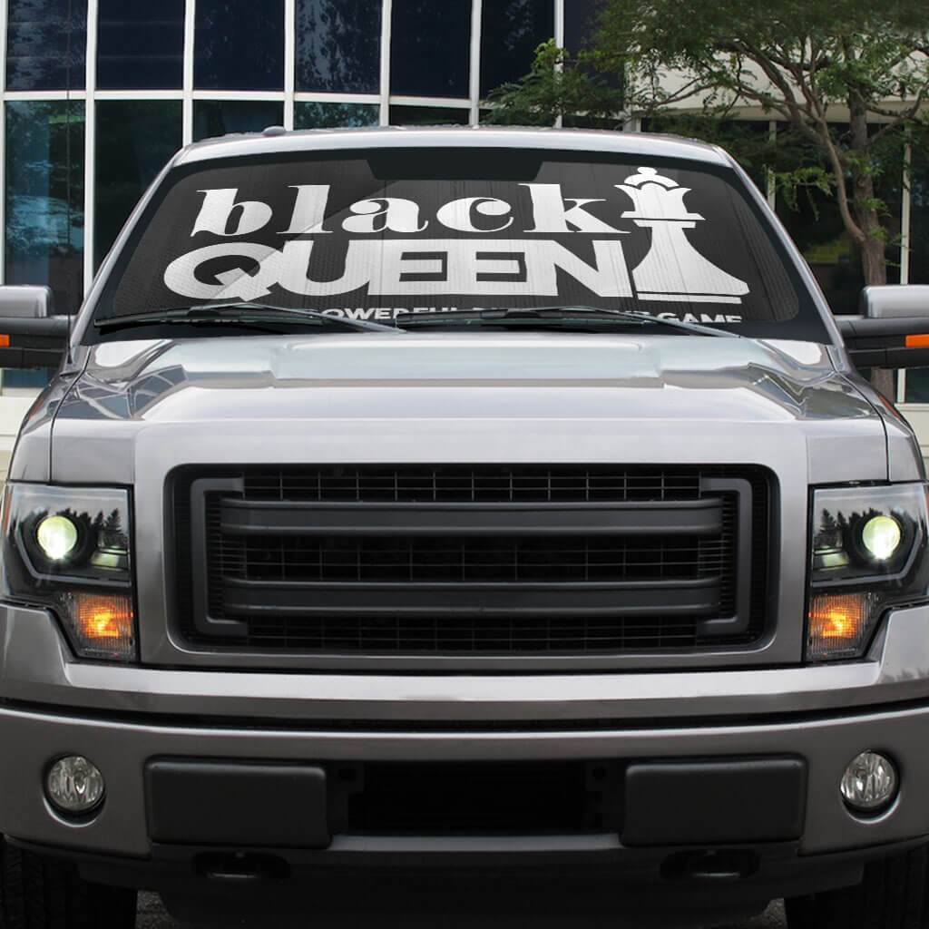 Africa American Car Sun Shade The Most Powerful Piece In The Game Winshield Sun Shade Black White