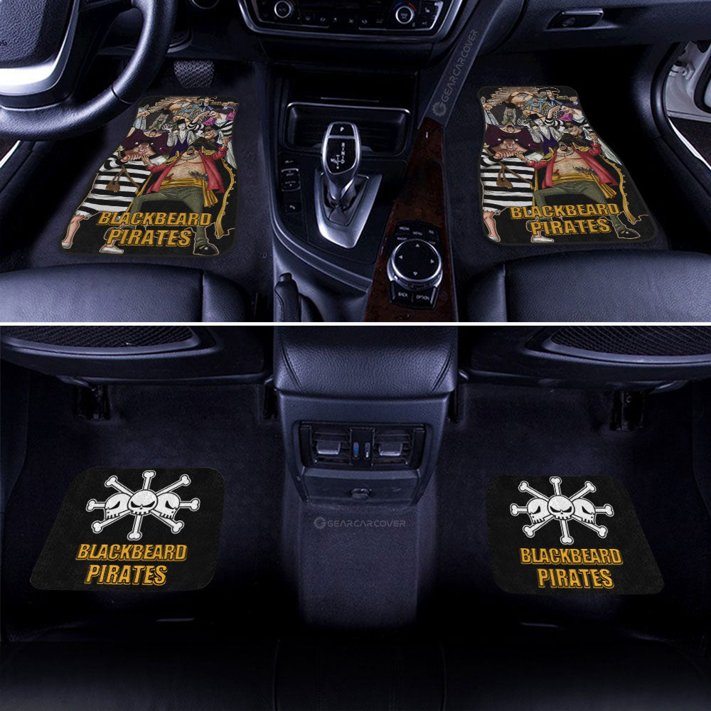 One Piece Car Mats One Piece Blackbeard Pirates Characters Graphic Car Floor Mats Colorful
