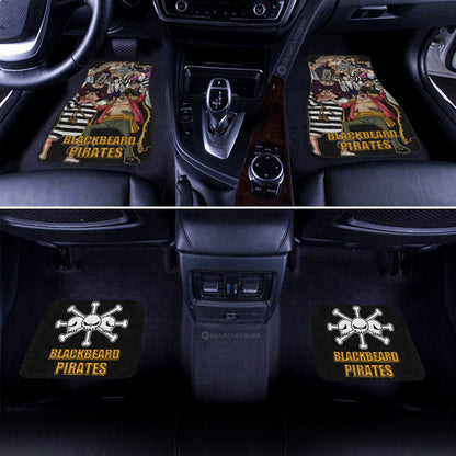 One Piece Car Mats One Piece Blackbeard Pirates Characters Graphic Car Floor Mats Colorful