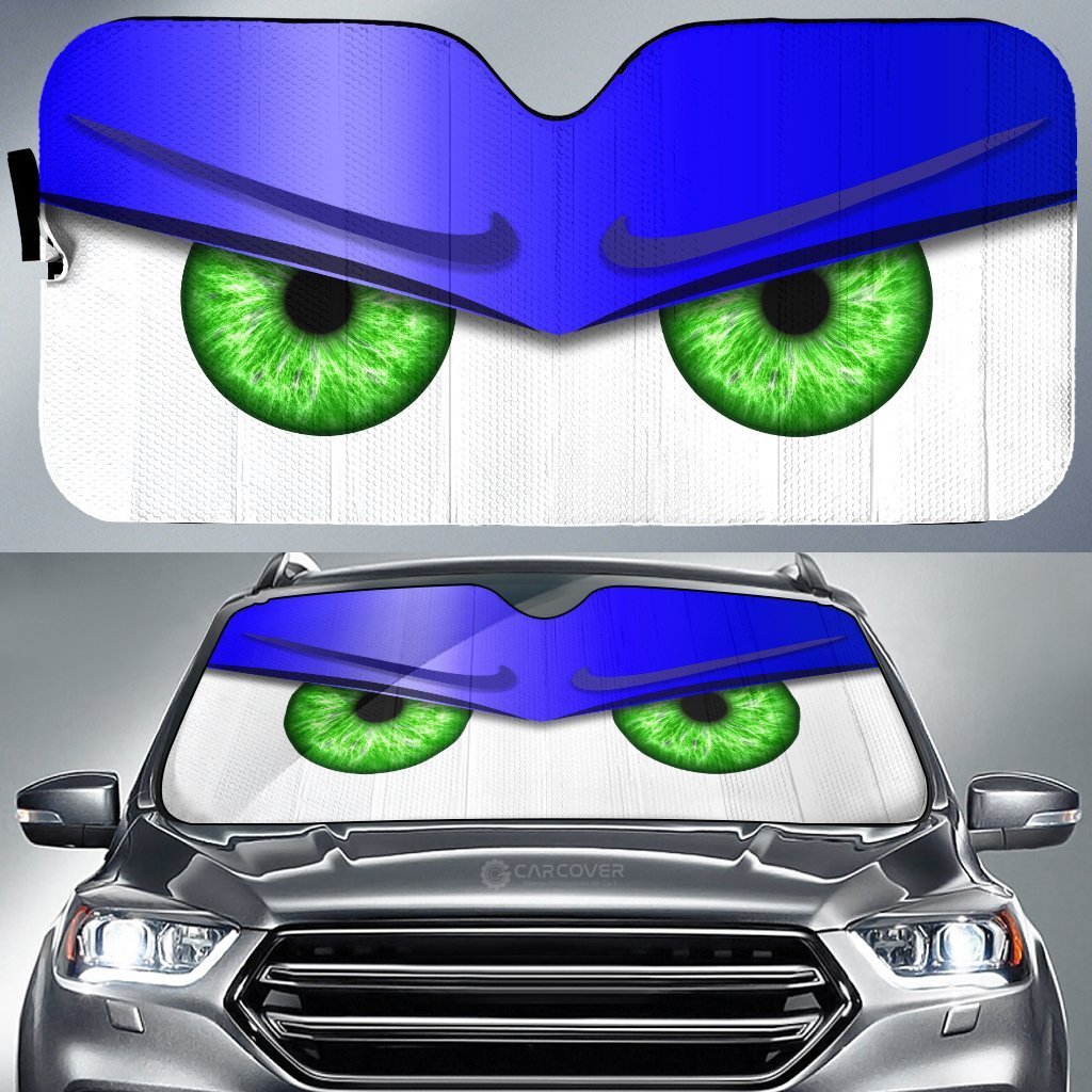 Blue Unwelcome Car Eyes Sun Shade Custom Car Accessories