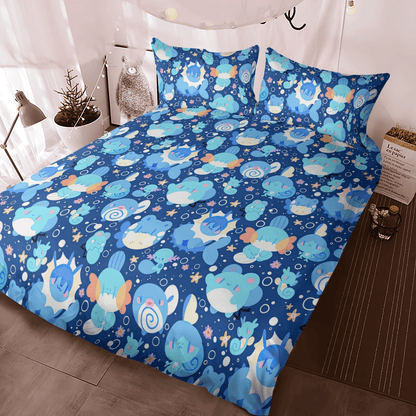 PKM Bedding Set All Types Water PKM Duvet Covers Blue Unique Gift