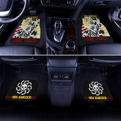 One Piece Car Mats One Piece Character Boa Hancock Symbol Car Floor Mats Colorful