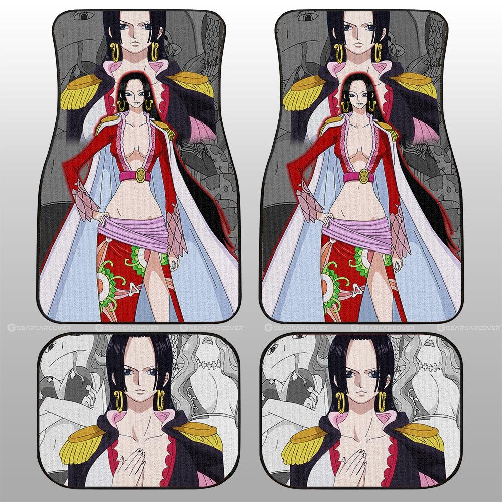 One Piece Car Mats Boa Hancock Graphic Manga Character Car Floor Mats Colorful
