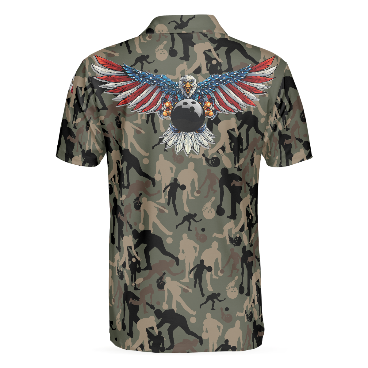 Bowling Polo Shirt Bowling Camouflage American Eagle Boys Polo Shirts Green