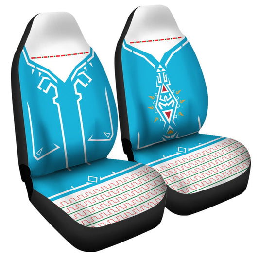 The Legend Of Zelda Car Seat Covers Breath Of The Wild Suit Seat Covers White Blue