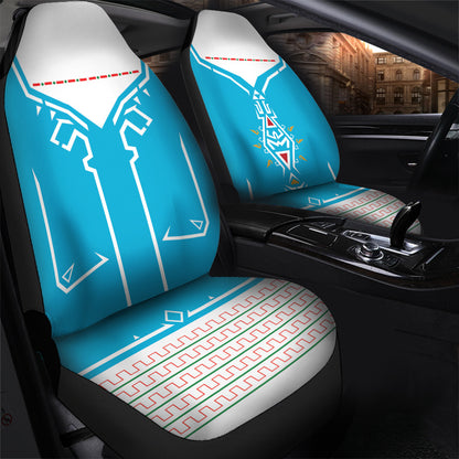 The Legend Of Zelda Car Seat Covers Breath Of The Wild Suit Seat Covers White Blue
