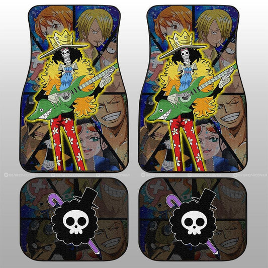 One Piece Car Mats One Piece Brook With Other Characters Pattern Car Floor Mats Colorful
