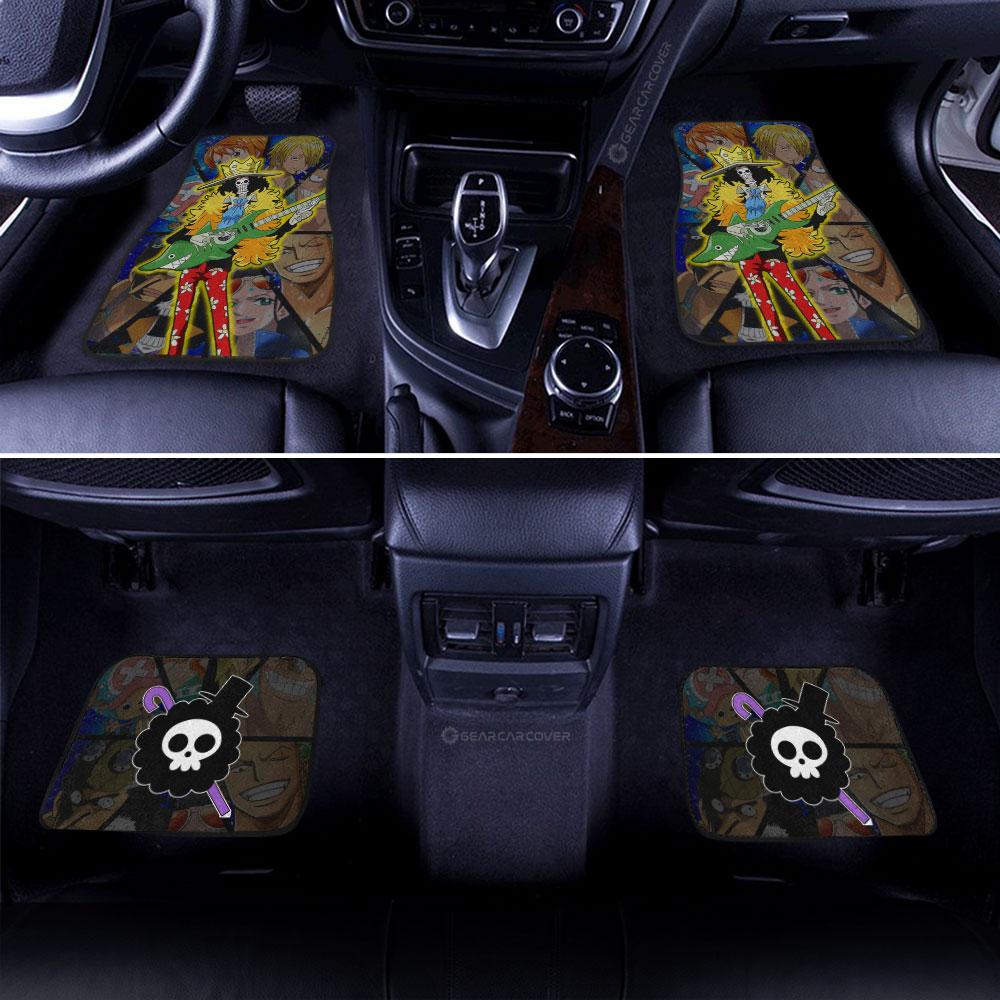 One Piece Car Mats One Piece Brook With Other Characters Pattern Car Floor Mats Colorful