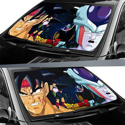 Dragon Ball Car Sun Shade Bruised Bardock Vs Frieza Epic Battle Winshield Sun Shade Colorful