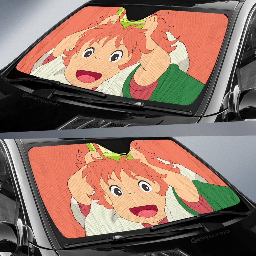 Brunhilde Car Sunshade Custom Ponyo On The Cliff Car Accessories