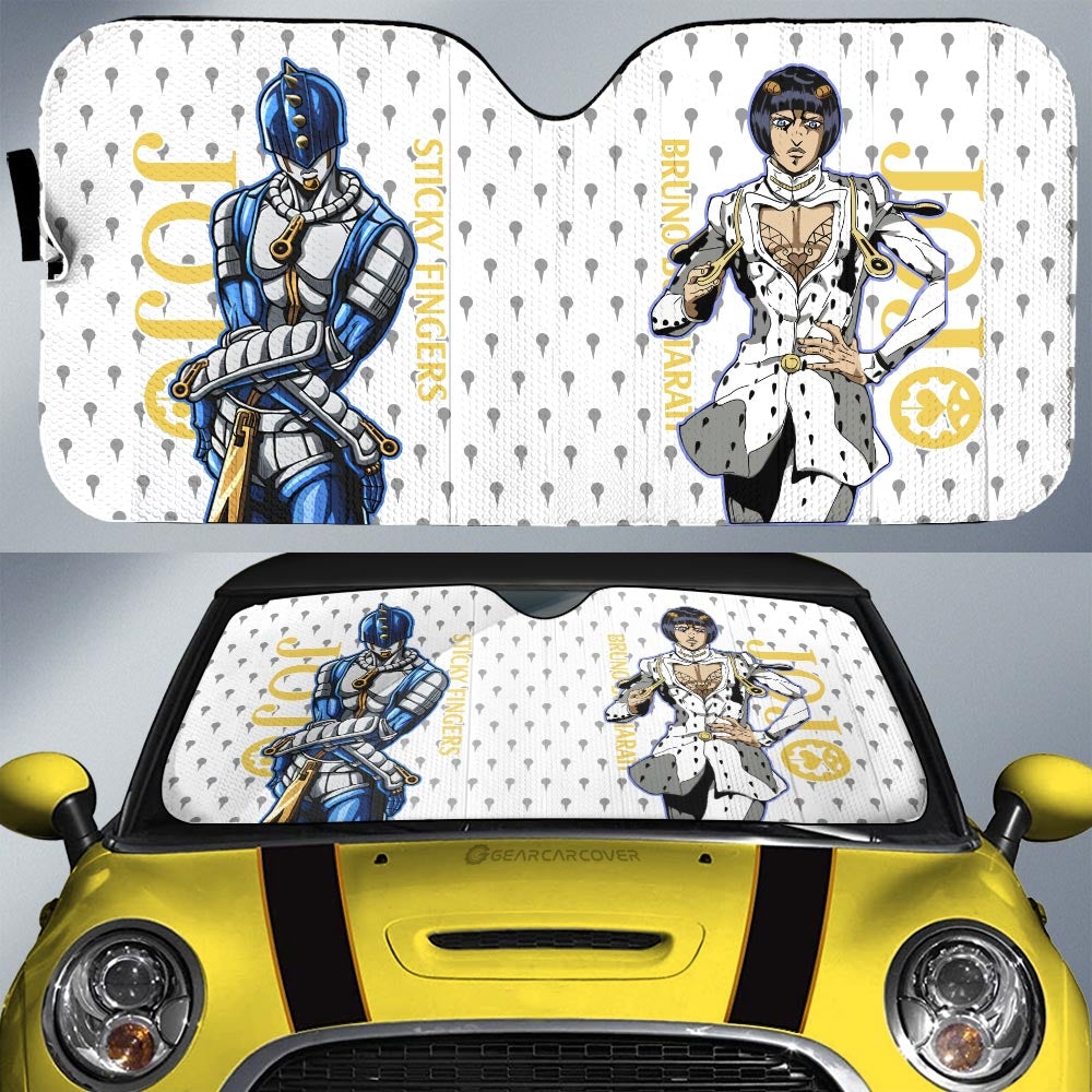 Bruno Bucciarati Car Sunshade Custom Bizarre Adventure Car Accessories