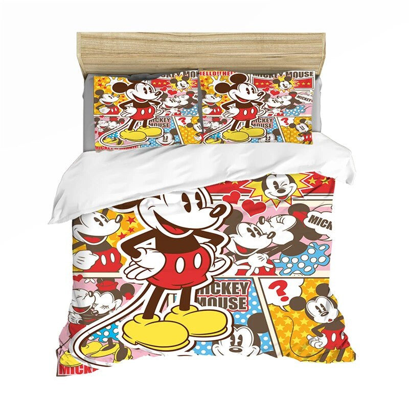 MM Bedding Set DN MM And Minnie Old Style Pattern Duvet Covers Colorful Unique Gift