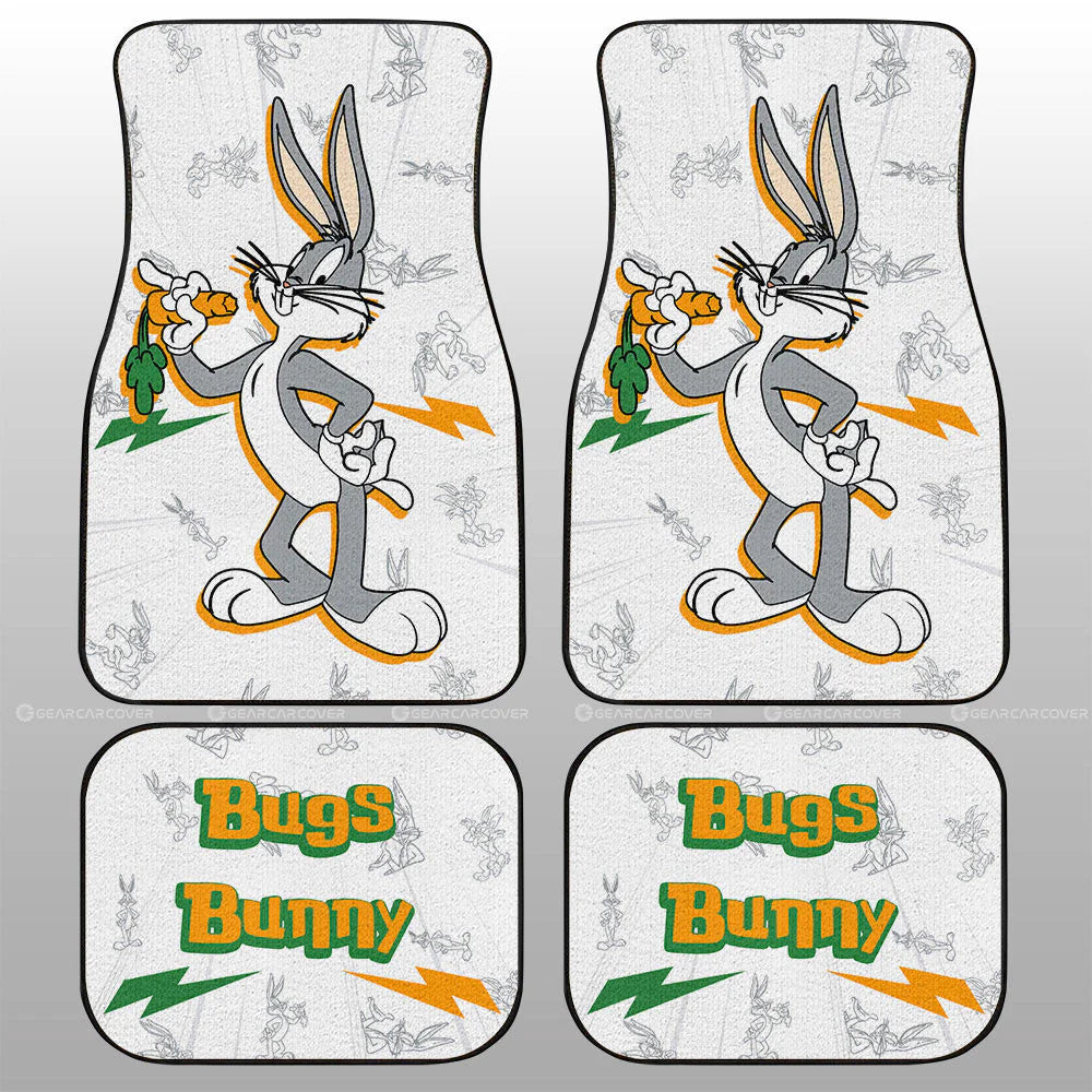 Looney Tunes Car Floor Mats Looney Tunes Bugs Bunny Character Pattern Car Mats