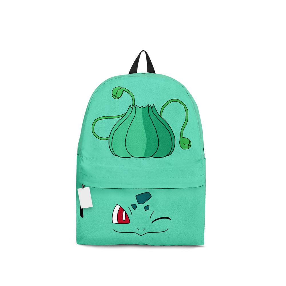 PKM Backpack Bulbasaur PKM Face Body Costume Backpacks Green