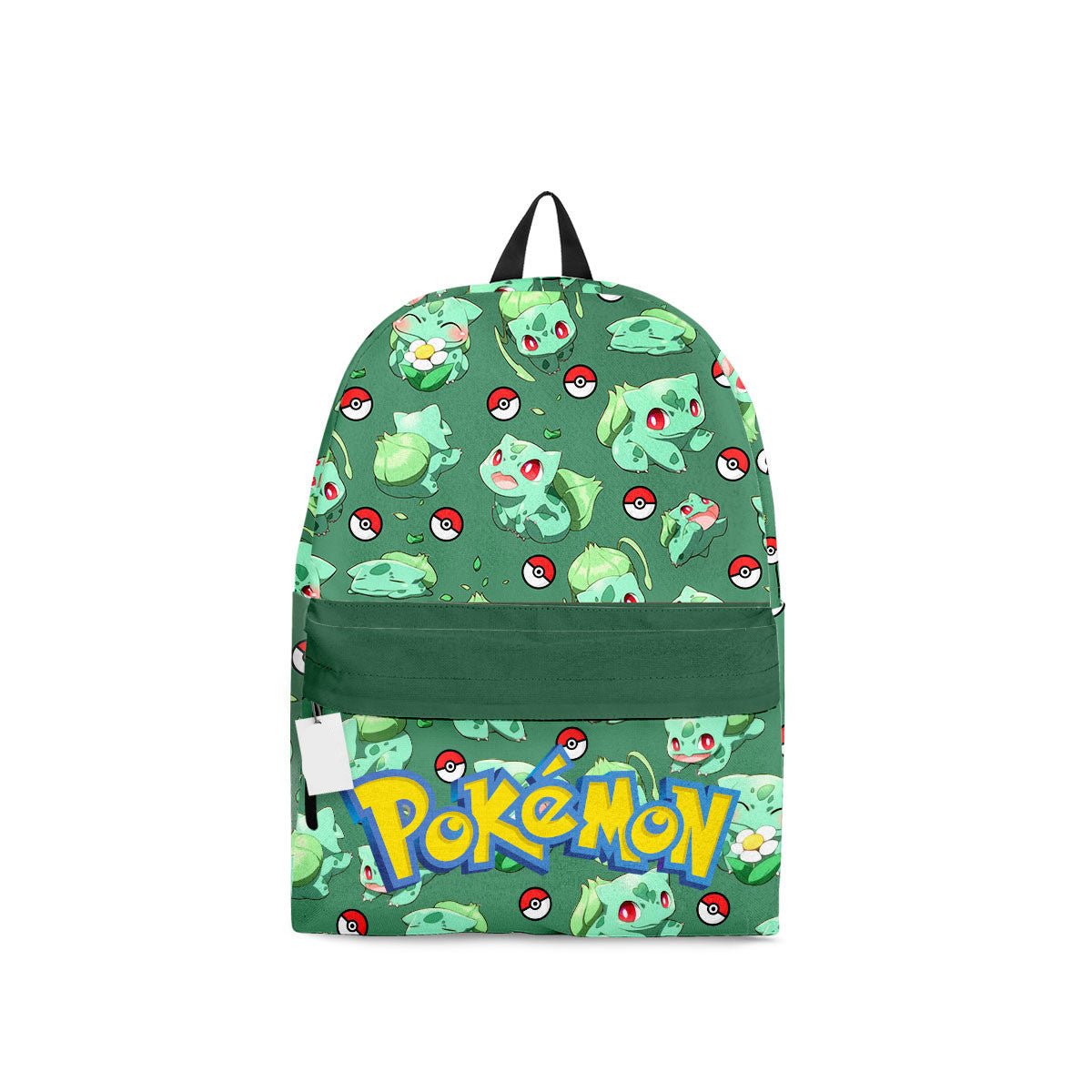 PKM Backpack Bulbasaur PKM Pokeball Pattern Backpacks Green