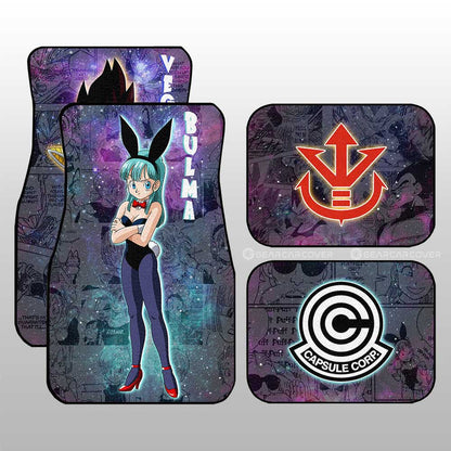 Dragon Ball Car Mats Bulma And Vegeta Car Floor Mats Galaxy Style Dragon Ball Anime Car Floor Mats