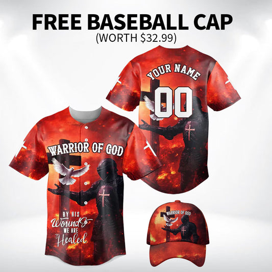 By His Wounds We Are Healed Baseball Jersey Bundle