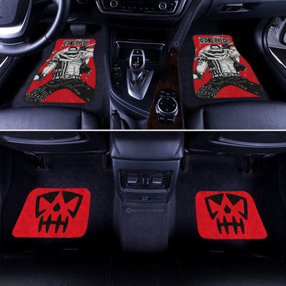 One Piece Car Mats One Piece Charlotte Katakuri Graphic Symbol Car Floor Mats Red White