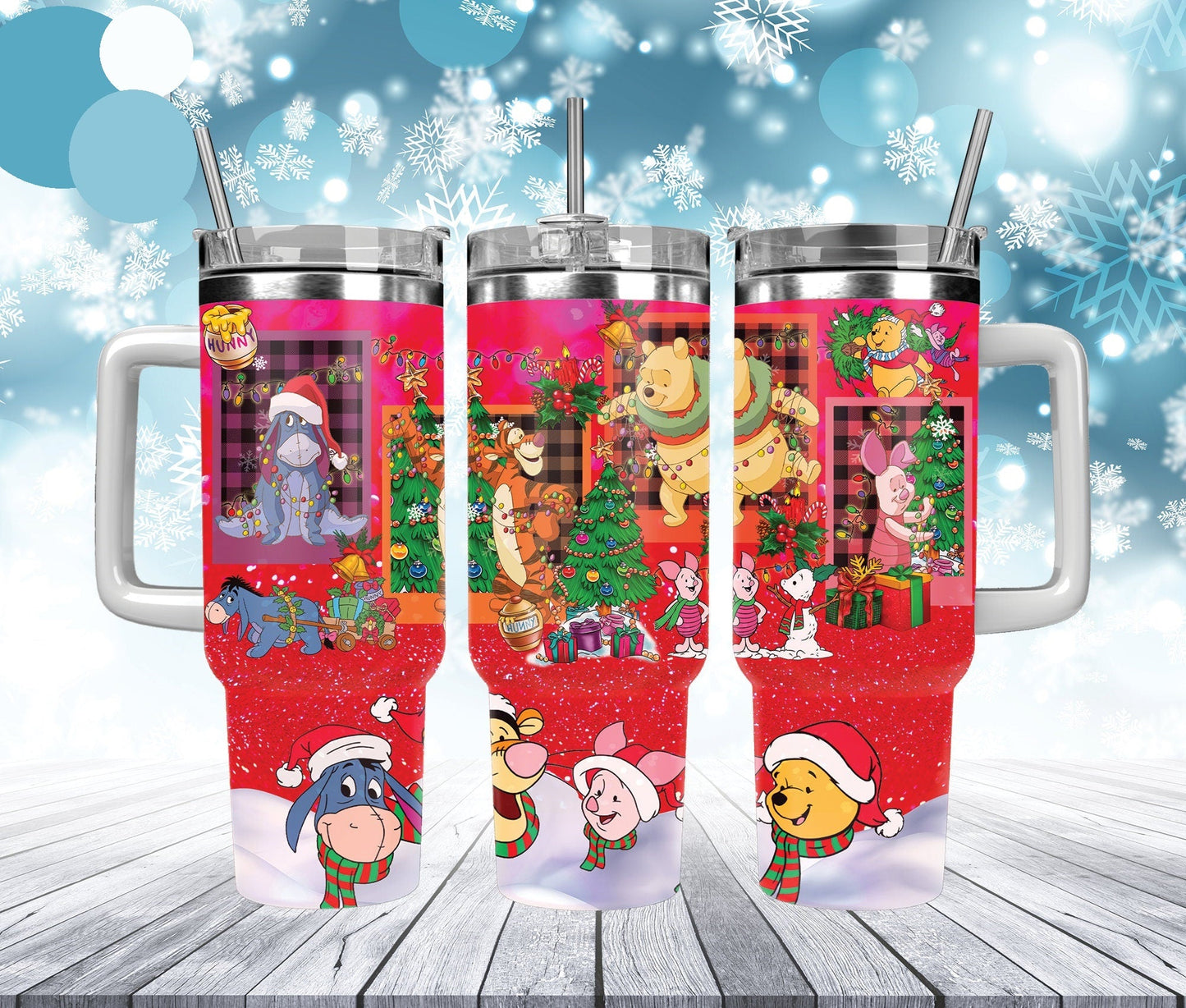 WTP 40 Oz Tumbler WTP And Friends Christmas Eve Tumbler 40 Oz Red