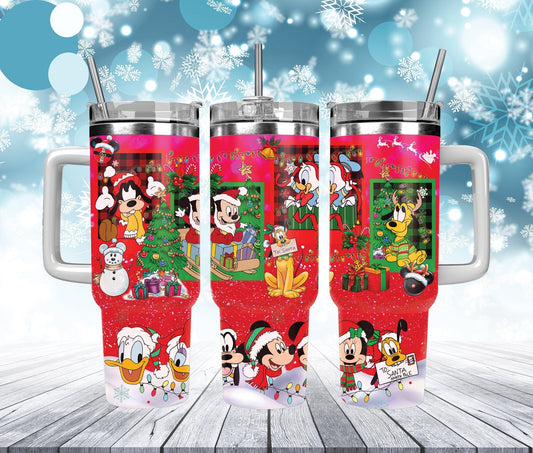 MM 40 Oz Tumbler MM And Friends Christmas Eve Tumbler 40 Oz Red