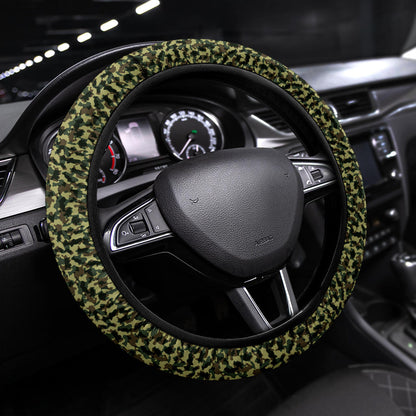 Veteran Steering Wheel Cover Camouflage Military US Army Driving Wheel Cover Green