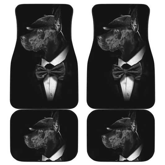 Dog Car Floor Mat Cool Cane Corso Dog In Suit Graphic Car Mats