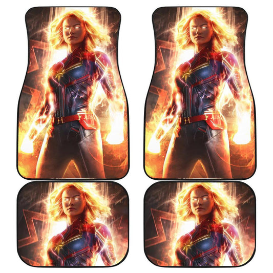 MV Car Floor Mats The Powerful Captain MV Gleaming Energy Light Car Mats
