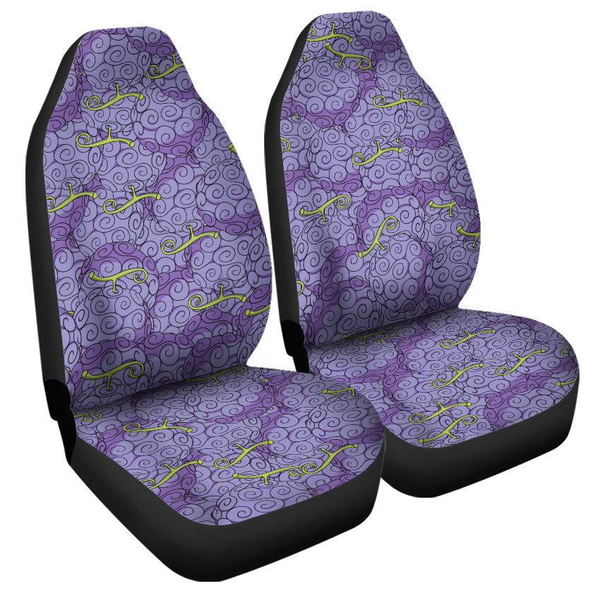 One Piece Car Seat Covers Gomu Gomu No Mi One Piece Seat Covers Purple