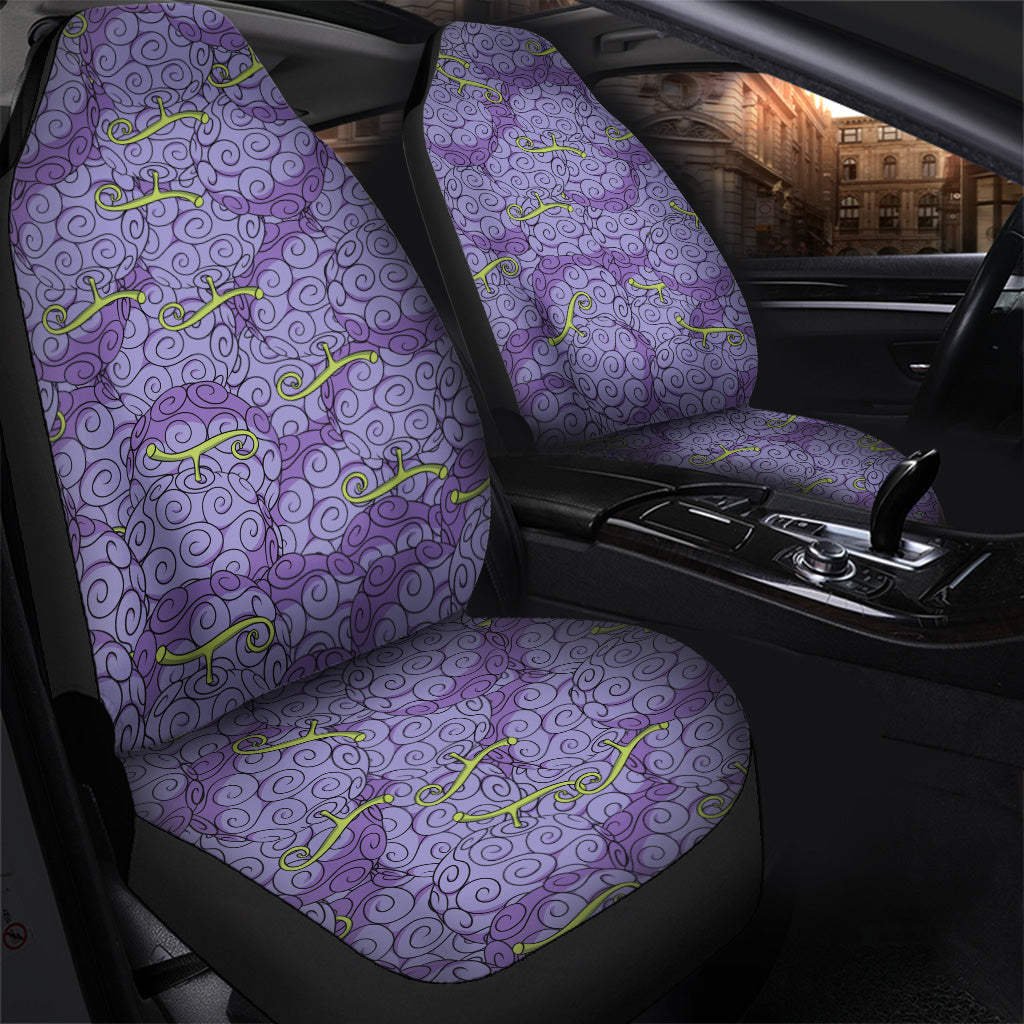 One Piece Car Seat Covers Gomu Gomu No Mi One Piece Seat Covers Purple