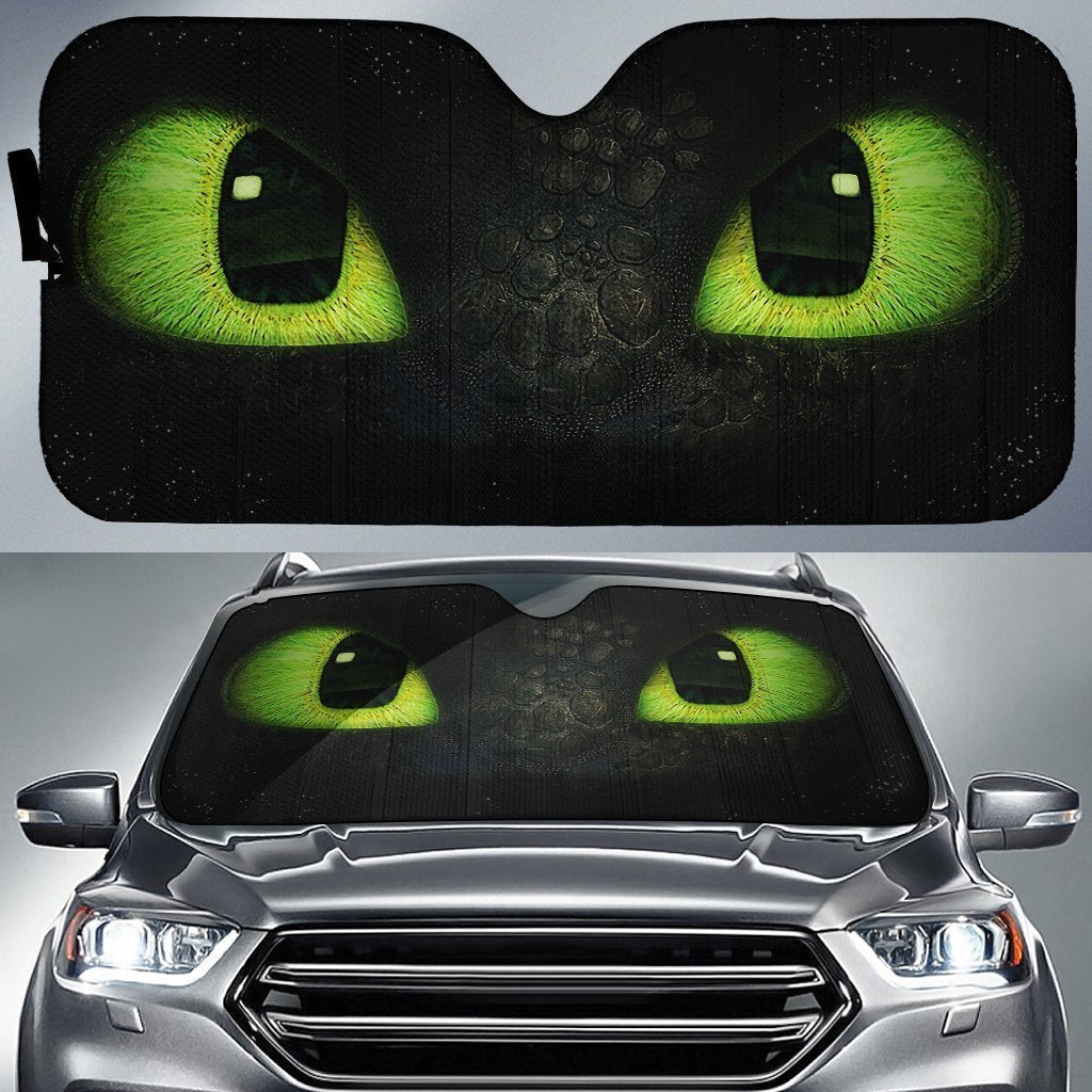 Car Sunshade Night Fury Dragon Eyes Car Accessories