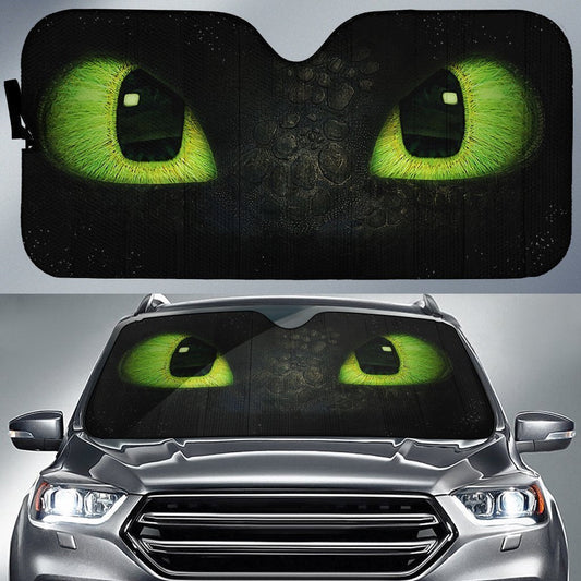 Car Sunshade Night Fury Dragon Eyes Car Accessories