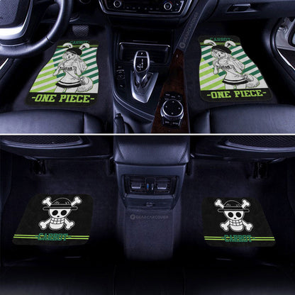 One Piece Car Mats One Piece Cute Carrot Graphic Straw Hat Jolly Roger Car Floor Mats Black Green