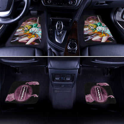 One Piece Car Mats One Piece Carrot Graphic Cloud And Moon Pattern Car Floor Mats Black Purple