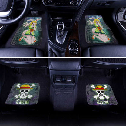 One Piece Car Mats Cute Carrot Graphic Galaxy Manga Pattern Car Floor Mats Colorful
