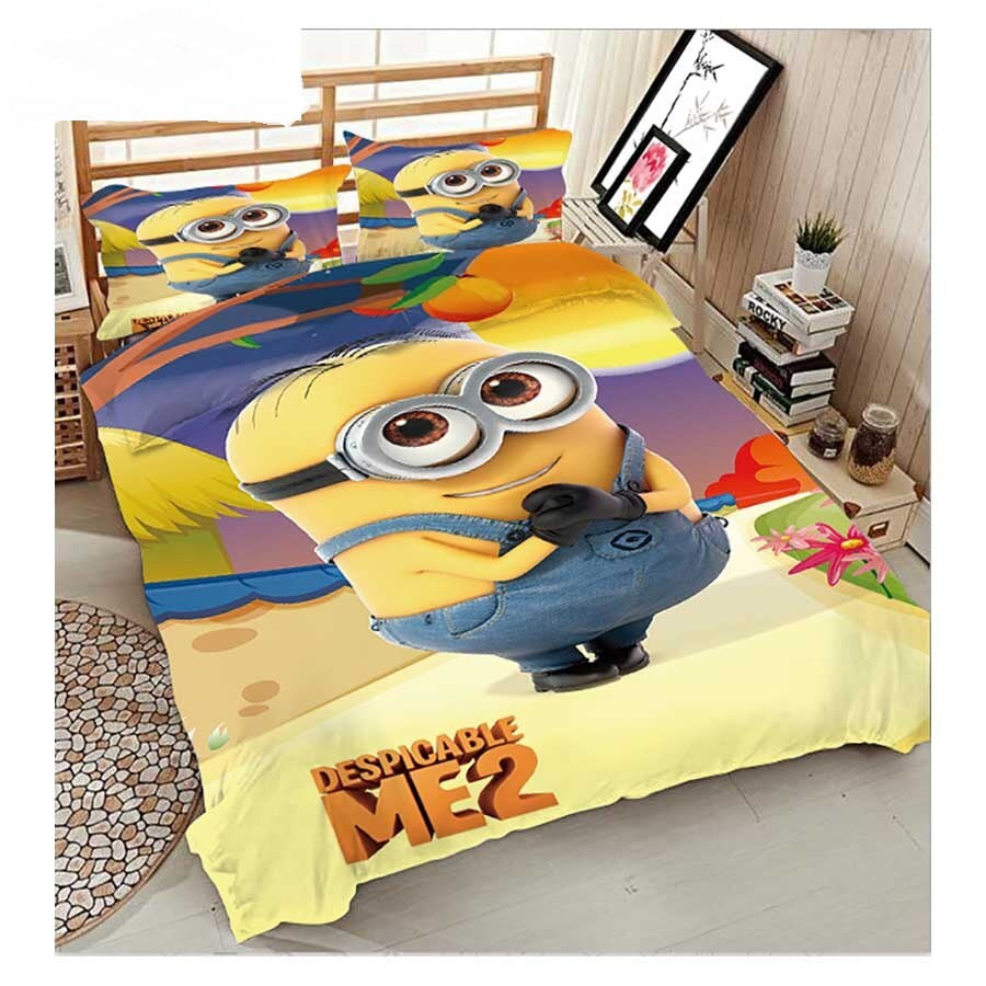 Minions Bedding Set Despicable Me 2 Minion On The Beachi Duvet Covers Colorful Unique Gift