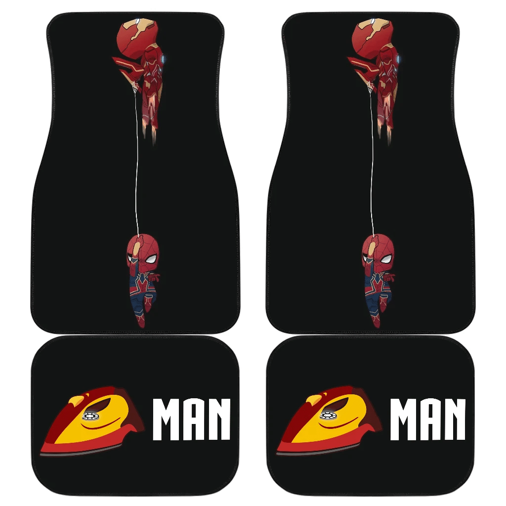MV Car Floor Mats Chibi IronMan SpiderMan MV Avengers Car Mats