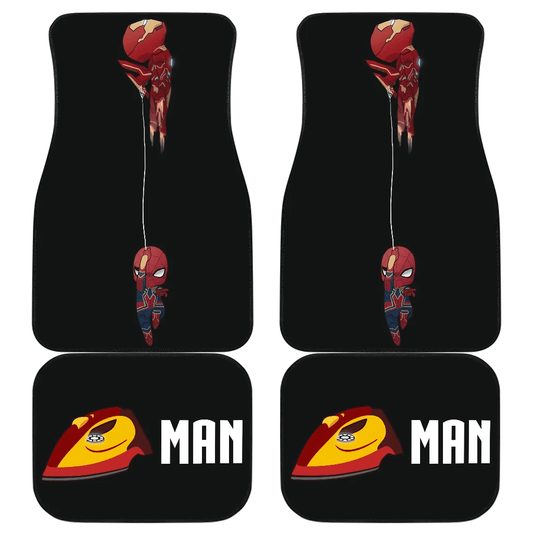 MV Car Floor Mats Chibi IronMan SpiderMan MV Avengers Car Mats
