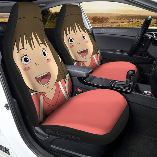 SGhibli Car Seat Covers Chihiro Spirited Away Character Graphic Seat Covers Pink