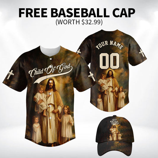 Child of God – Divine Embrace Baseball Jersey Bundle