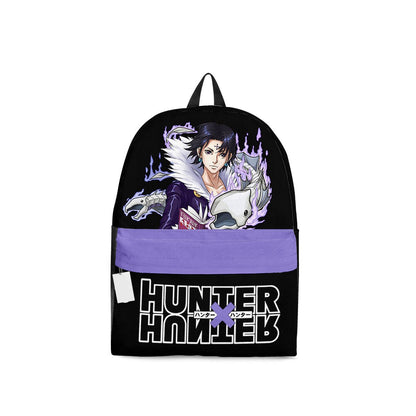 Hunter X Hunter Backpack Hunter X Hunter Chrollo Lucilfer Graphic Backpacks Black Purple