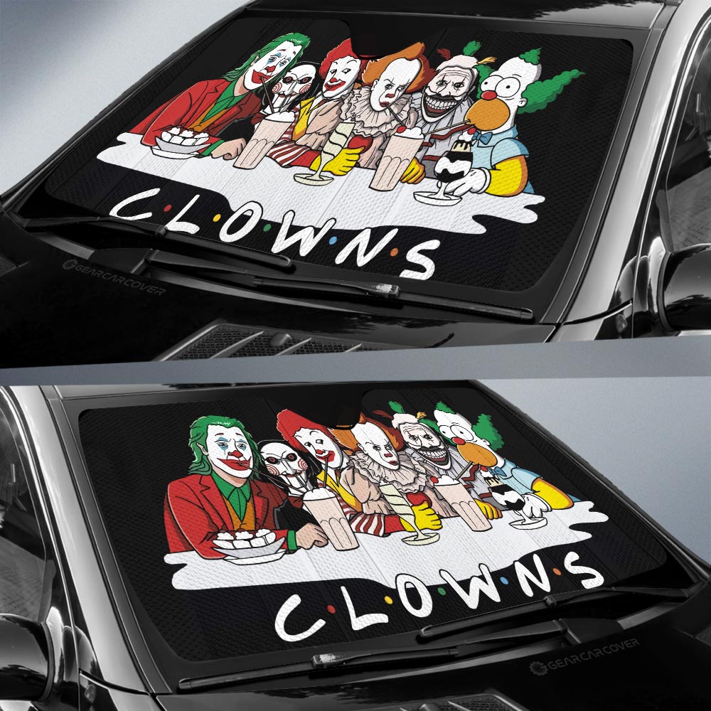 Clowns Mashup Car Sunshade Custom Car Accessories