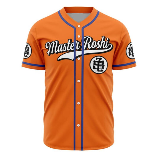 Dragon Ball Baseball Jersey Master Roshi Dragon Ball Jersey Shirt Orange Unisex Adult New Release