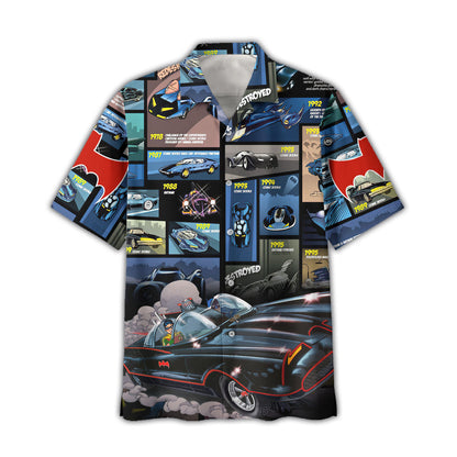 Batman Hawaii Shirt DC Batman Quick To The BatCave Hawaiian Shirt Blue Black Unisex